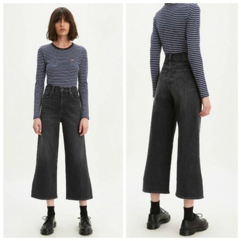 NWT Levi's Mile High Wide Leg Cropped Jeans